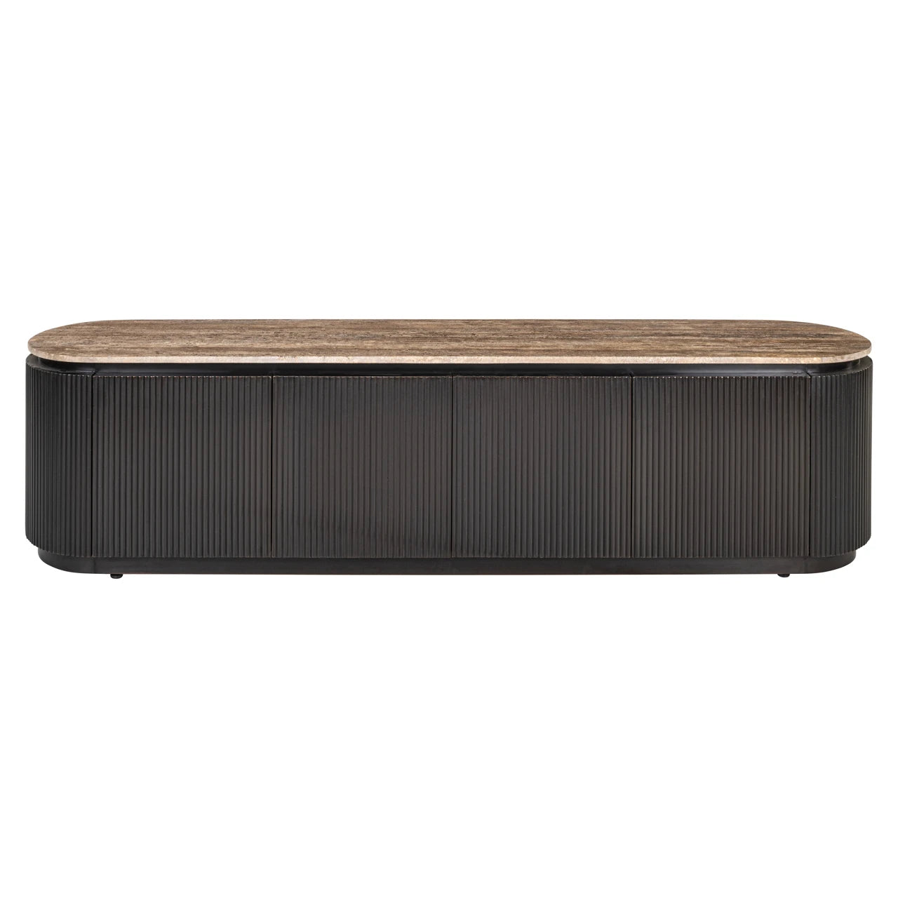 TV-benk Russo ask brun 4-dørs Richmond Interiors TV-benk