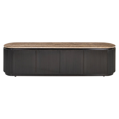 TV-benk Russo ask brun 4-dørs Richmond Interiors TV-benk