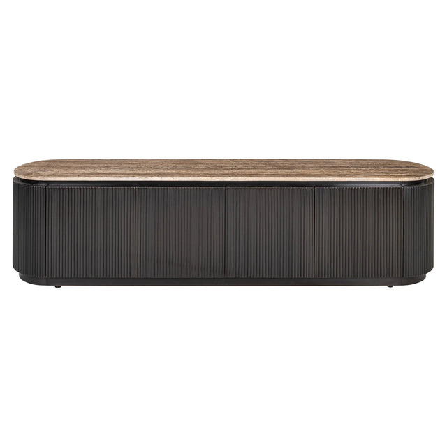 TV-benk Russo ask brun 4-dørs Richmond Interiors TV-benk