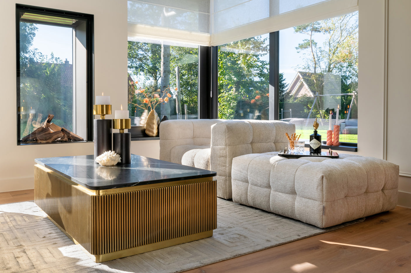 Salongbord Ironville gull Richmond Interiors Sofabord