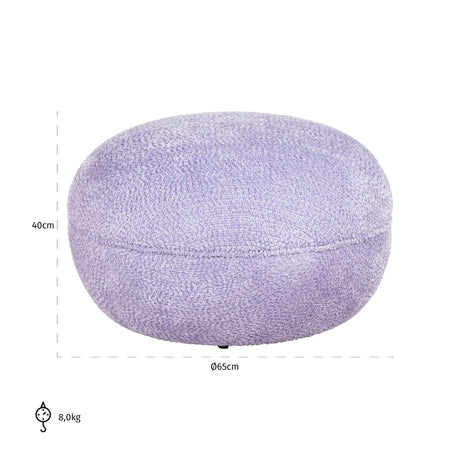 Pouffe & fotkrakk Jace nydelig lavendel Richmond Interiors Pall