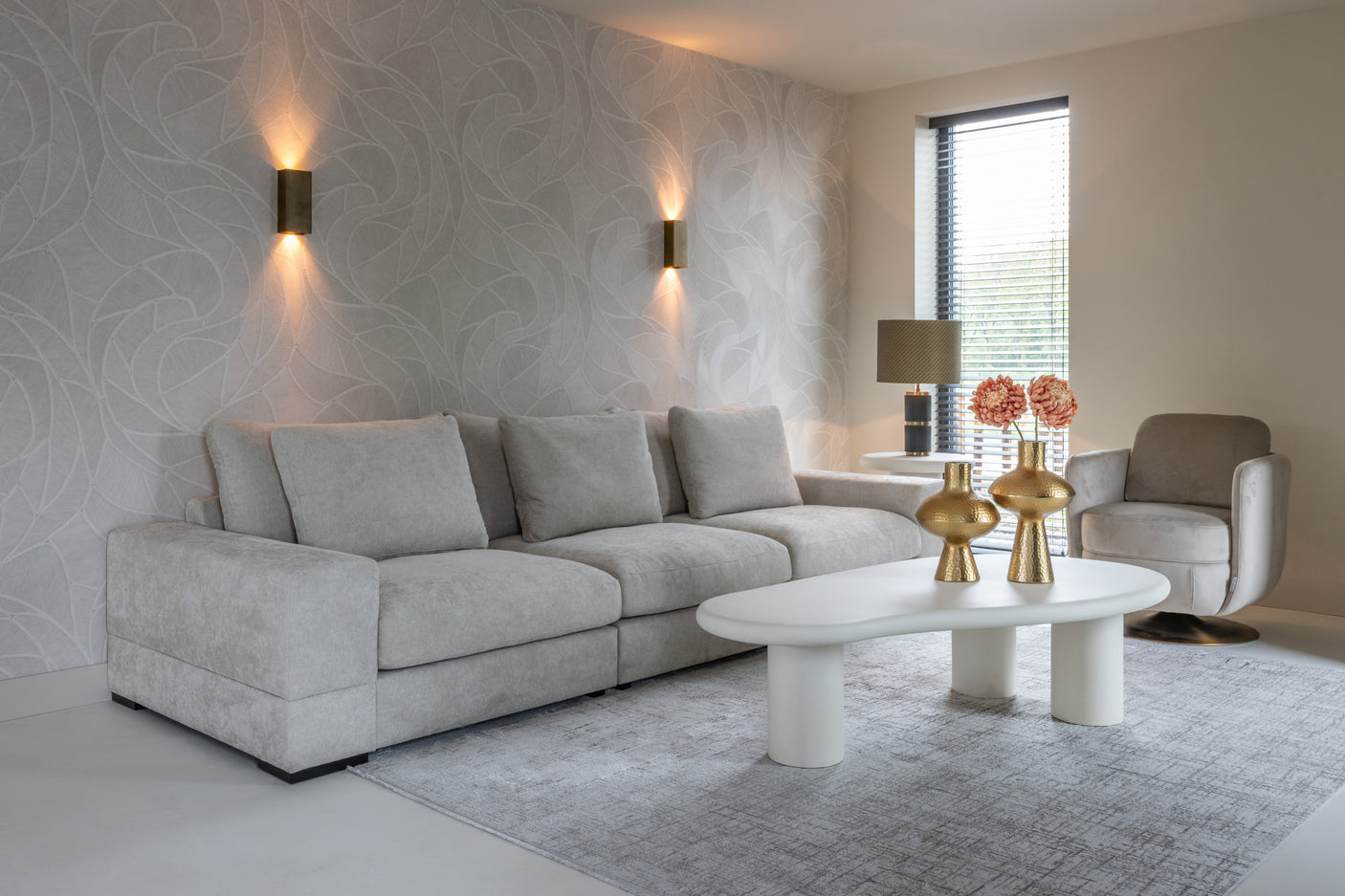 Endebord Bloomstone hvitt Richmond Interiors Sidebord