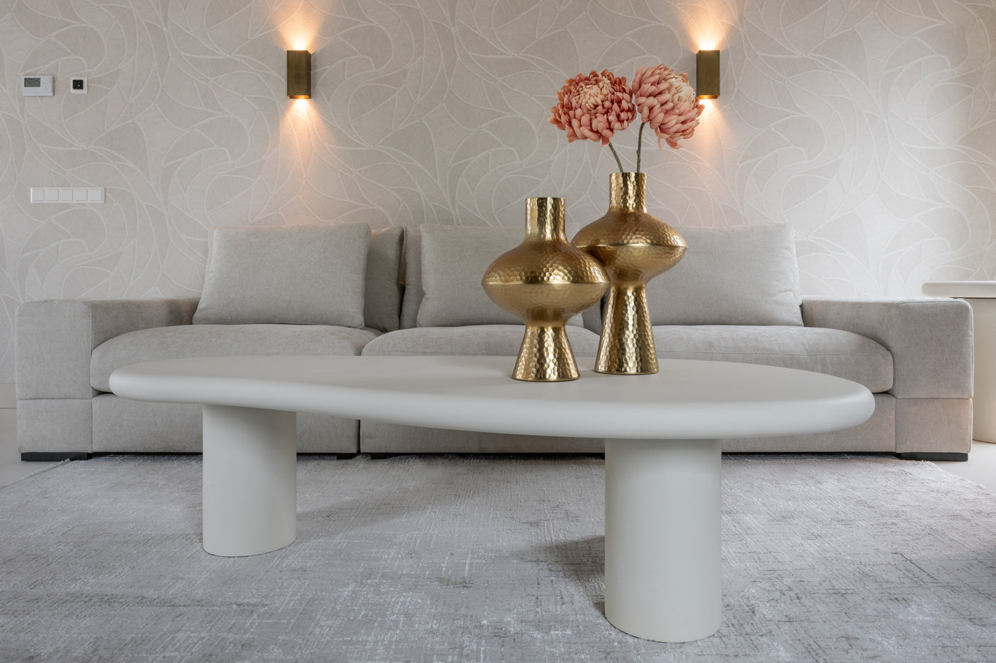 Salongbord Bloomstone hvit 160x80 Richmond Interiors Sofabord