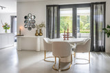 Spisebord Bloomstone hvit 130Ø Richmond Interiors Spisebord