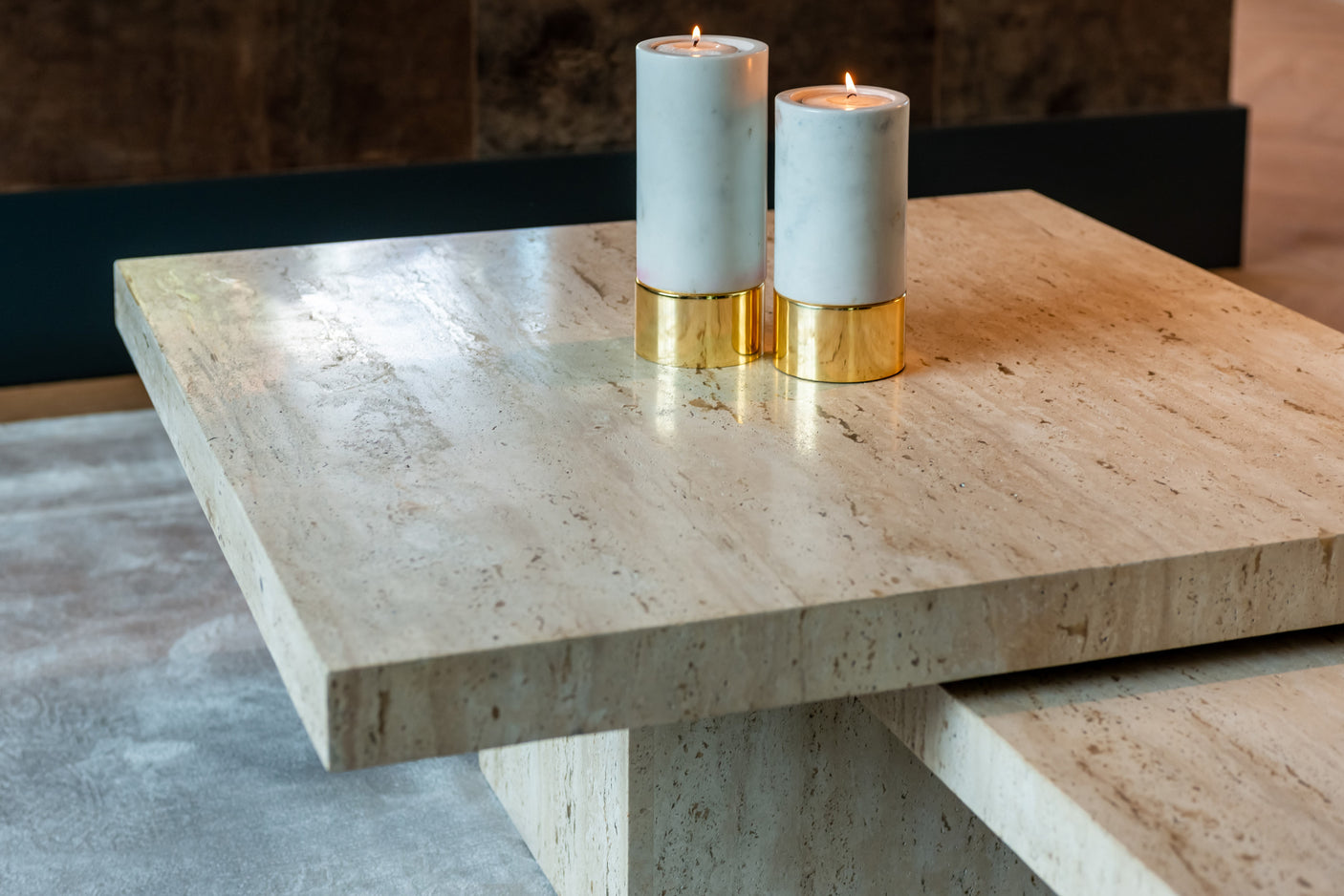 Sofabord La Cantera beige sett med 2 Richmond Interiors Sofabord