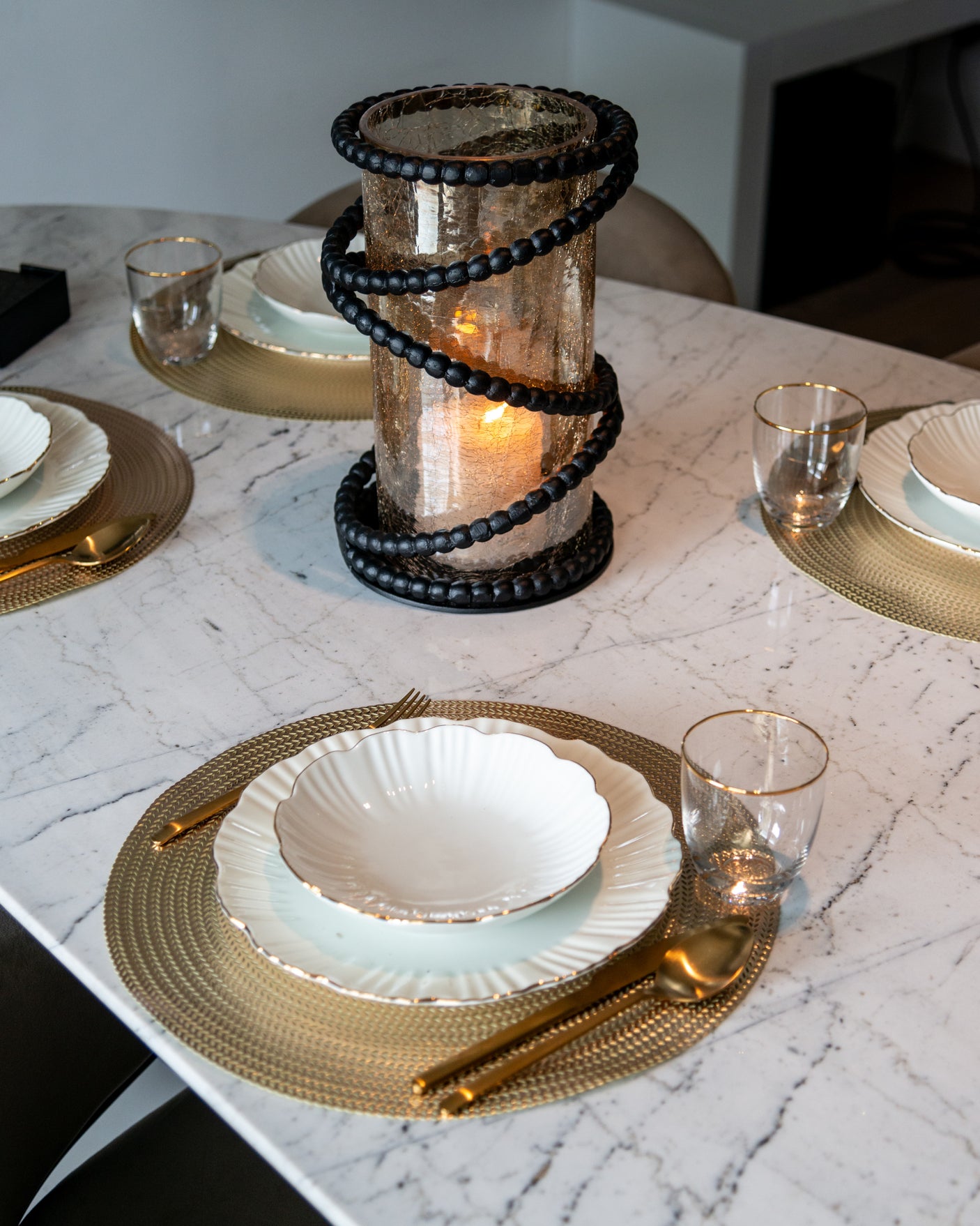 Orkanlampe Edison svart Richmond Interiors Lanterne og lysglass