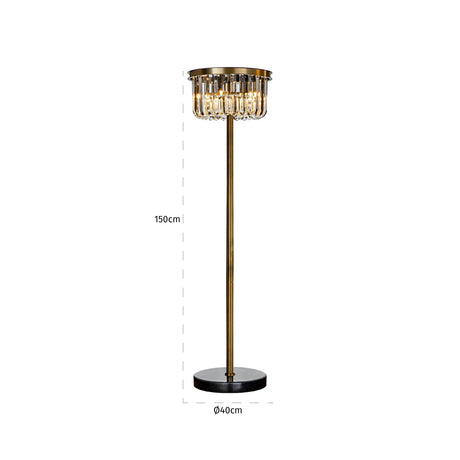 Gulvlampe Dagmar bronse Richmond Interiors Gulvlampe