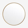 CURLE rundt speil i jern - ø80 cm - gull finish Nordal MIRRORS