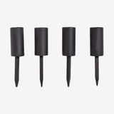 KURA lysholder i jern med spyd - h12 cm - sort Nordal CANDLEHOLD