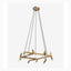 Lyskrone til 10 lyspærer - ø75 cm - brassing finish Nordal HANG LAMPS