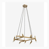 Lyskrone til 10 lyspærer - ø75 cm - brassing finish Nordal HANG LAMPS