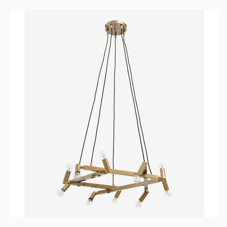 Lyskrone til 10 lyspærer - ø75 cm - brassing finish Nordal HANG LAMPS