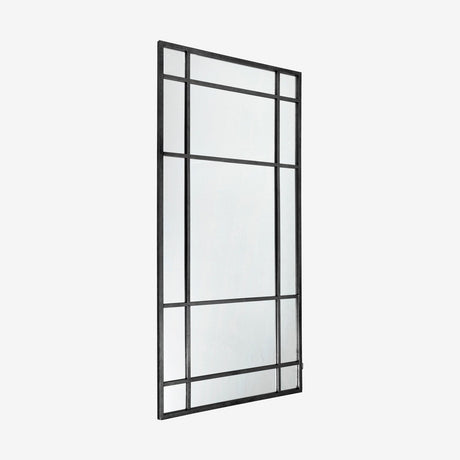 SPIRIT speil med jernramme - 204x102 cm - svart Nordal MIRRORS