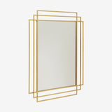 SQUARE speil i jern - 97x76 cm - gull finish Nordal MIRRORS
