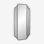 SKYLARK stort speil i jern - 200x100 cm - sort Nordal MIRRORS