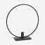 IKOYI lysestager i metall med sirkel - h31 cm - sort Nordal CANDLEHOLD