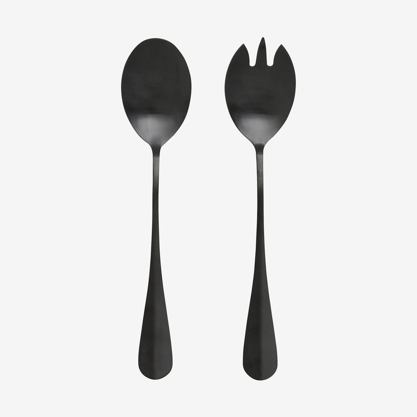 BLACK salatkjøtt - 2 deler - mat sort Nordal CUTLERY