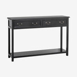 MOSS konsolbord i tre med skuffer - 122x33 - sort Nordal TABLES