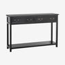 MOSS konsolbord i tre med skuffer - 122x33 - sort Nordal TABLES