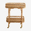 LIRI rullebord i rattan - 62x42 cm - natur Nordal TABLES