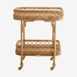 LIRI rullebord i rattan - 62x42 cm - natur Nordal TABLES