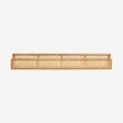 SHELFI hylle i rattan med flet - l91 cm - natur Nordal SHELVES