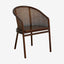 MOSSO spisebordstol - mørkbrun Nordal CHAIRS+ARM