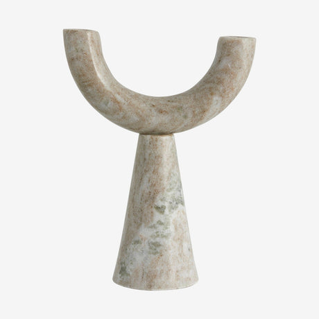 RIF Marmor lysestake - h26,5 cm - lysbrun Nordal CANDLEHOLD