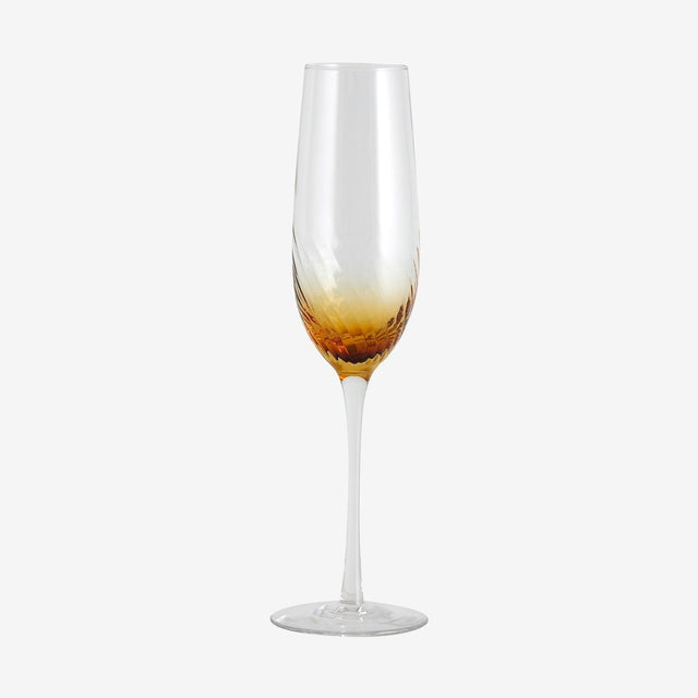 GARO champagneflasker - h27,5 cm - klart glass/blågul Nordal GLASS/JUGS