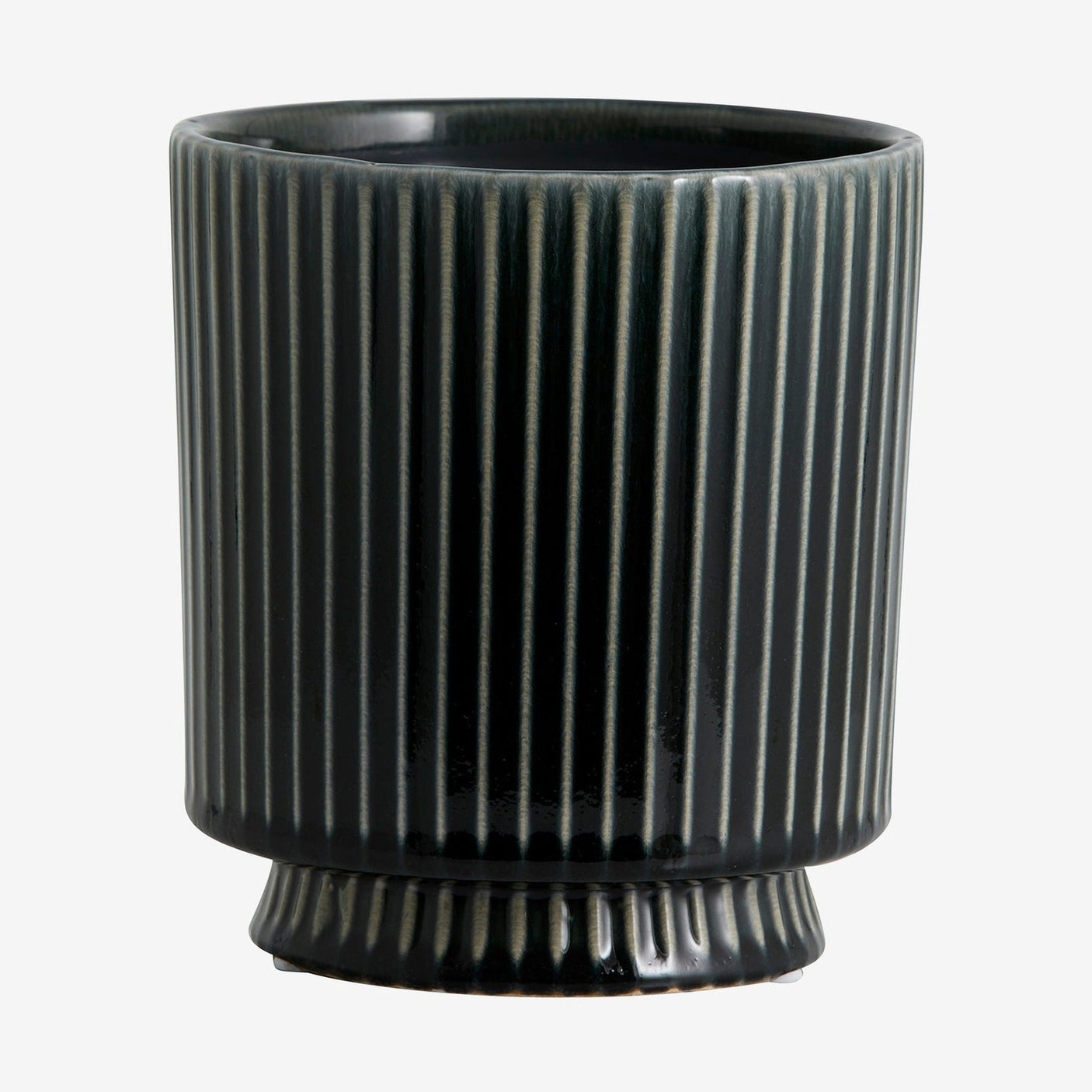 OXNA-gresspotter i stein - ø15 cm - blågrå Nordal INDOOR POT