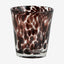 TEPIN drikkeglass med mønster - h10 cm - klart glass/brunt Nordal GLASS/JUGS