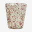 TEPIN drikkeglass med mønster - h10 cm - klart glass/brun/grønn Nordal GLASS/JUGS
