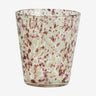 TEPIN drikkeglass med mønster - h10 cm - klart glass/brun/grønn Nordal GLASS/JUGS