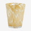 TEPIN drikkeglass med mønster - h10 cm - klart glass/beige Nordal GLASS/JUGS