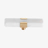 Knekke / krog i marmor og messing - 18 cm - hvit Nordal KNOBS