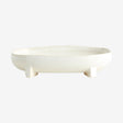 PEMBA keramisk tallerken - small - 23x13,5 cm - offwhite Nordal TABLEWARE