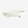 PEMBA keramisk tallerken - small - 23x13,5 cm - offwhite Nordal TABLEWARE