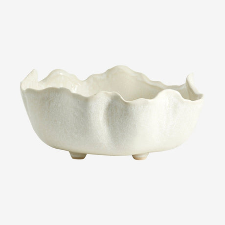 KAUAI keramisk skål - stor - ø35 cm - offwhite Nordal TABLEWARE