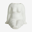AVAJI sitting full body - keramisk vase - h16 cm - hvit Nordal VASEBOWL
