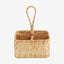 MERIAN flettebasseng med hank og 4 rom - 17x17 cm - natur Nordal STORAGE