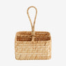 MERIAN flettebasseng med hank og 4 rom - 17x17 cm - natur Nordal STORAGE