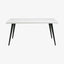 BLANK spisebord i tre og jern - 160x100 - hvit høyglans Nordal TABLES