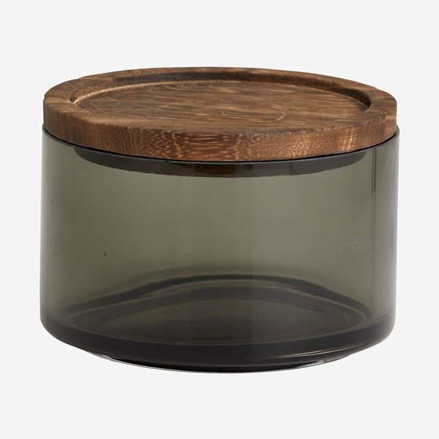 BASIL-lagringsglass med tak i tre - 400 ml Nordal KITCHEN AC