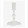 CHIROS lysestage i glass - h15 cm - klart glass Nordal LYSESTAGER