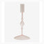 CHIROS lysestage i glass - h22 cm - lys rosa Nordal LYSESTAGER