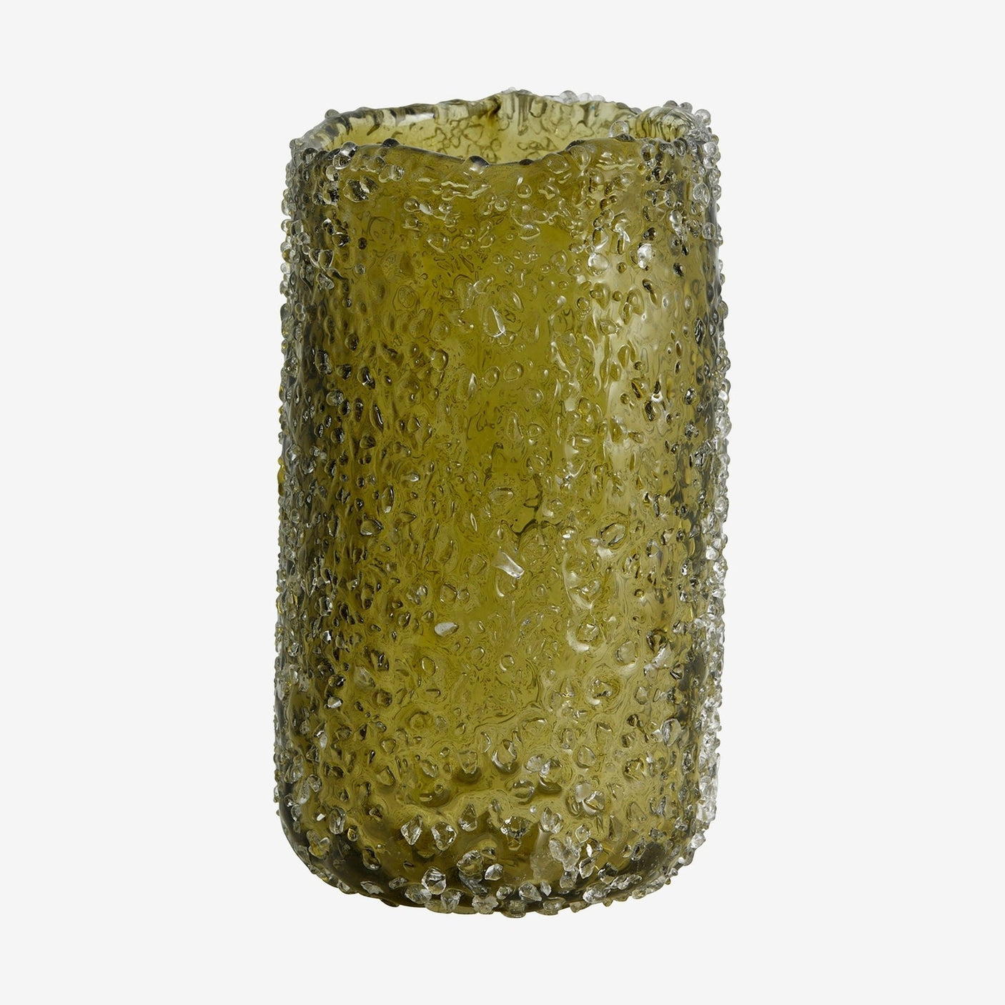 CLYDE glassvas - h19,5 cm - grønt Nordal VASEBOWL