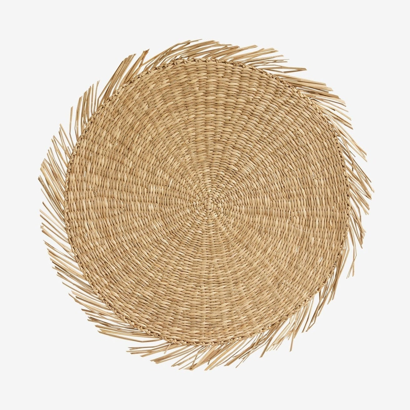 CLOVES rund dekk serviett i sjøgress - ø44 cm - natur Nordal KITCHEN AC