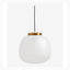 FROST pendel i frostet og klart glass - ø40 cm - hvit/gull finish Nordal HANG LAMPS
