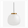 FROST pendel i frostet og klart glass - ø40 cm - hvit/gull finish Nordal HANG LAMPS