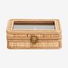 RATTAN smykkebokse i rattan m/glasslås - 16x21 cm - natur Nordal STORAGE